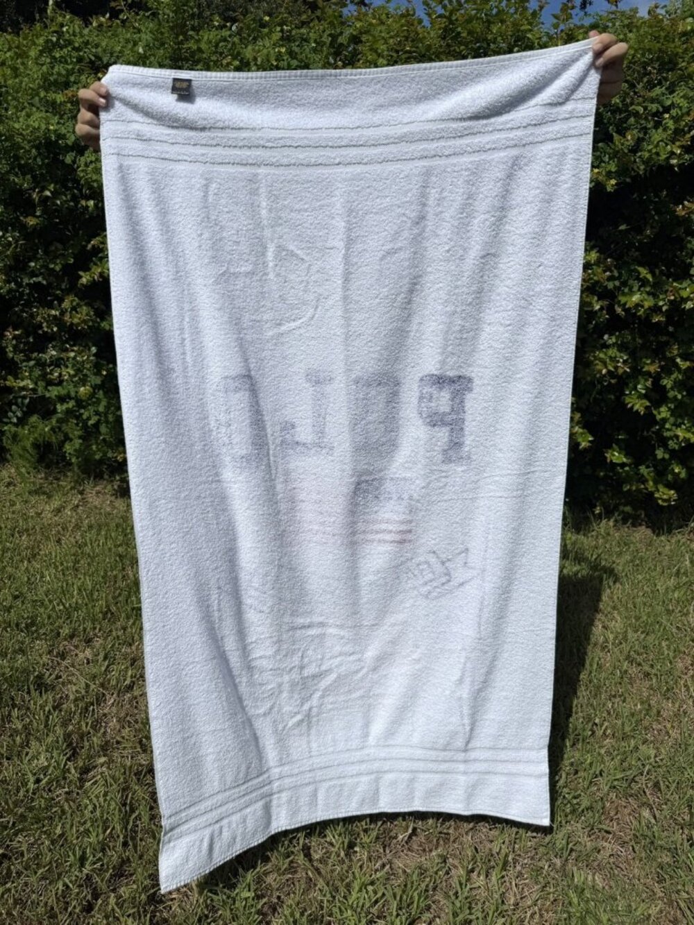 (2) VTG Polo Ralph Lauren American Flag USA Beach Bath Towels Plush Set 60”x35” - Picture 8 of 8